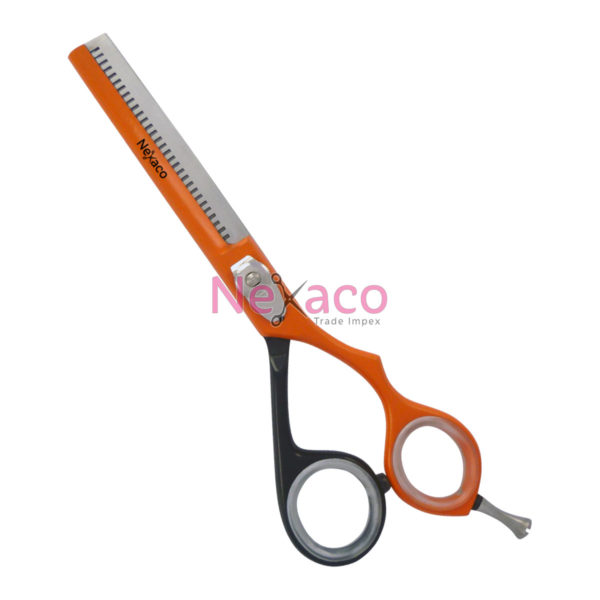 Pro line | Pro-009 | Hair Thinning Scissor | Color: Black & Orange