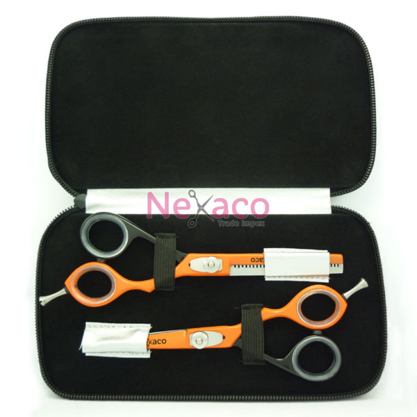 Hair Scissor Set | Sets | Sst-001 | Black & Orange